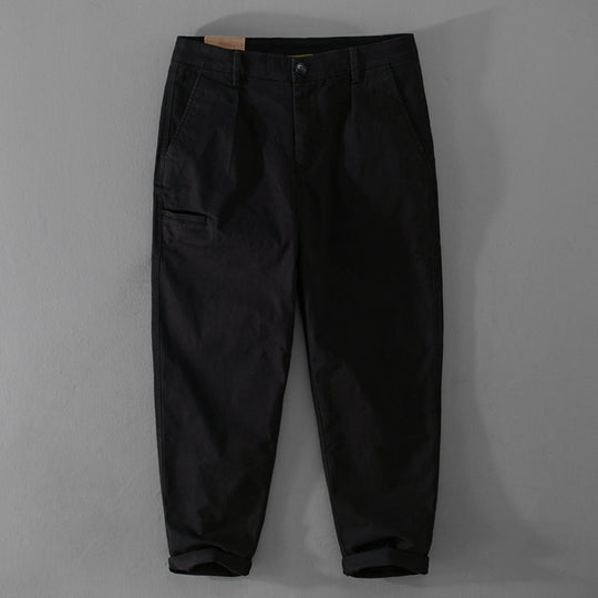 Herren Konische Baumwoll-Chino mit Cargo-Tasche und gekrempeltem Saum Nord Taschen