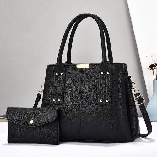 Damen elegante Handtasche mit verstellbarem Schulterriemen und abnehmbarer Clutch Nord Taschen