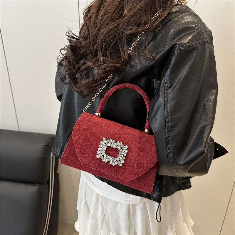 Damen elegante Abendtasche mit funkelndem Schmuckdetail Nord Taschen