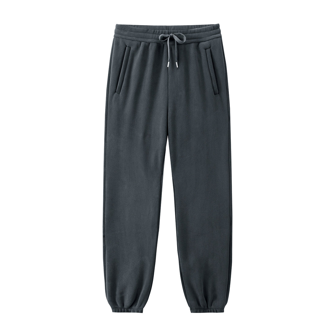 Herren Fleece-Jogginghose mit elastischem Bund, Kordelzug und gerippten Bündchen Nord Taschen