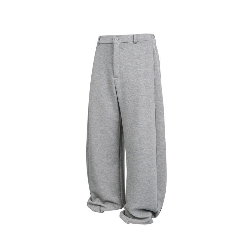 Damen Weite Cropped-Sweathose mit Gürtelschlaufen, Bundfalten und ballonförmigem Saum Nord Taschen