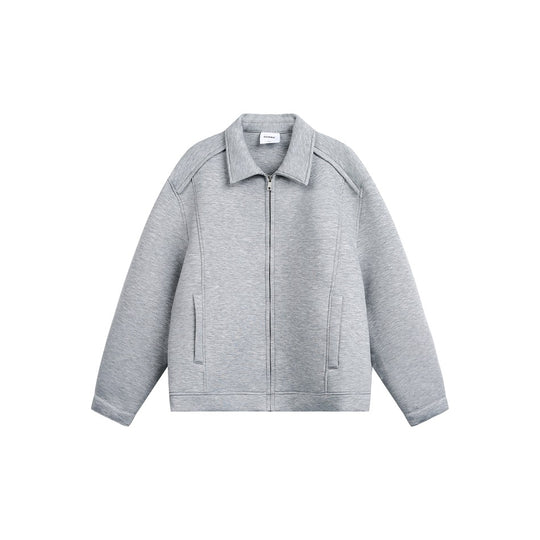 Damen Leichte Boxy‑Sweatjacke mit Hemdkragen, durchgehendem Reißverschluss und verdeckten Seitentaschen Nord Taschen