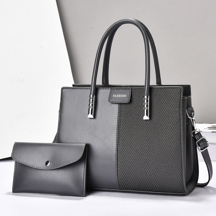 Damen elegante Handtasche mit strukturierter Oberfläche und abnehmbarem Portemonnaie Nord Taschen