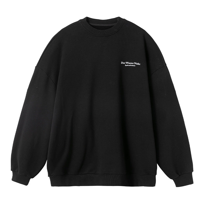 Unisex Oversize-Comfort-Sweatshirt mit French-Terry-Innenfutter, minimaler Brustgrafik und verlängertem Rückenteil Nord Taschen