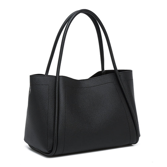 Damen elegante Shopper-Tasche mit strukturiertem Leder Nord Taschen