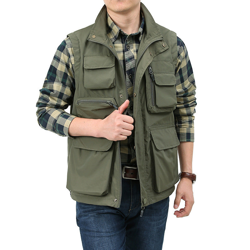 Herren Vielseitige Outdoor-Weste mit praktischen Taschen Nord Taschen