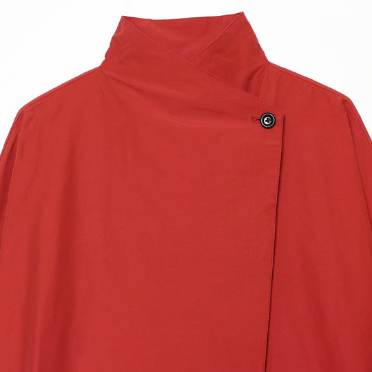 Damen Oversized Kurzjacke mit hohem Stehkragen und Ballonärmeln Nord Taschen