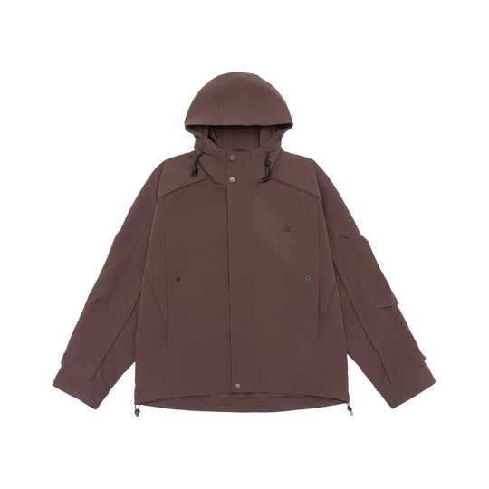 Unisex Technische Kapuzen‑Fieldjacke im Boxy‑Cut mit verdeckter Front und Multifunktions‑Taschen Nord Taschen