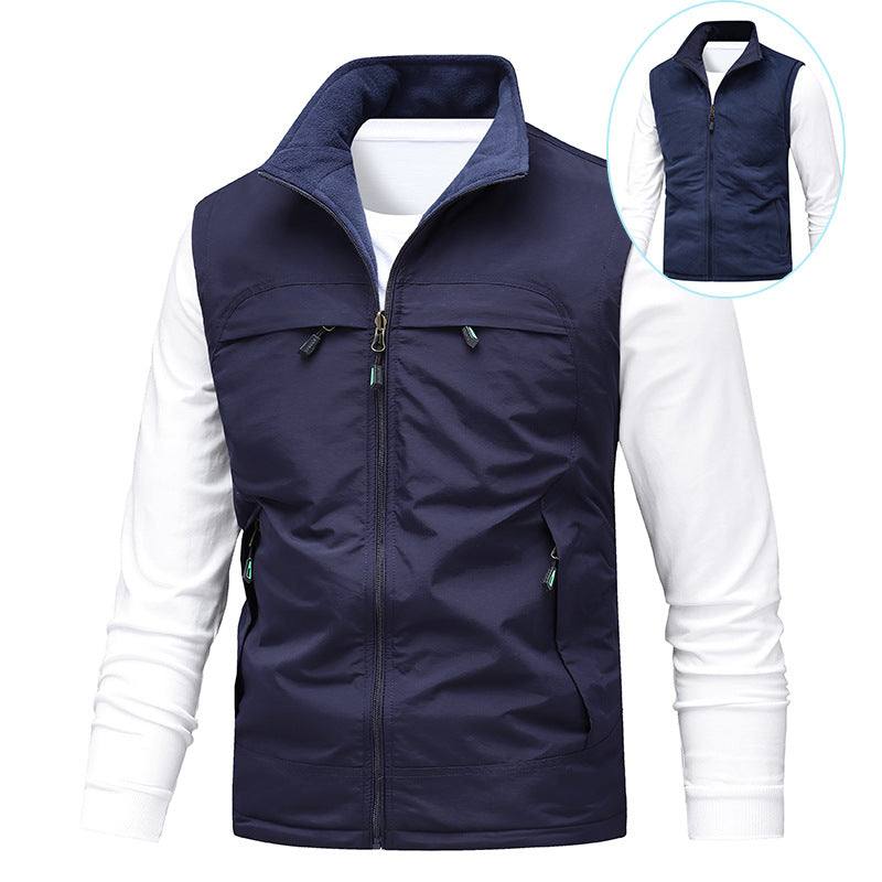 Herren Atmungsaktive Photografen-Utility‑Weste mit Mesh‑Innenfutter und Mehrfach‑Taschen Nord Taschen
