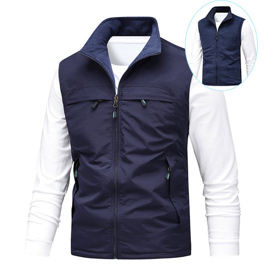 Herren Atmungsaktive Photografen-Utility‑Weste mit Mesh‑Innenfutter und Mehrfach‑Taschen Nord Taschen