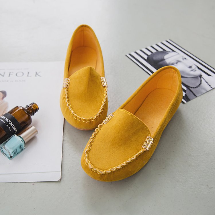 Damen Mokassin-Pantoletten mit schickem Metallic-Detail und weichem Obermaterial