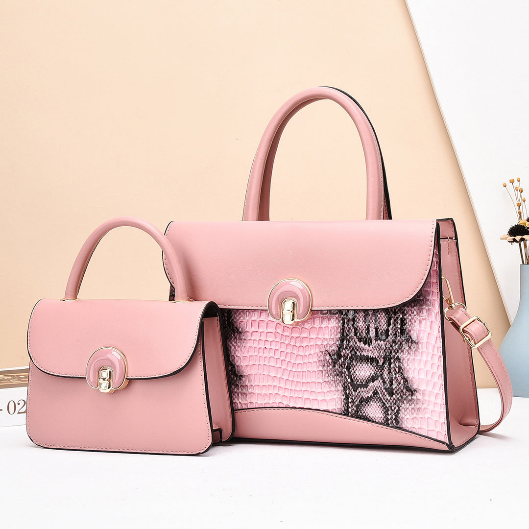Damen Handtaschen-Set mit luxuriösem Krokodillederdesign Nord Taschen