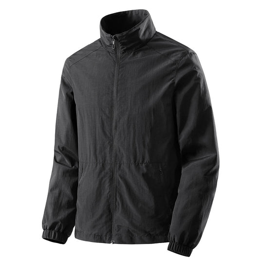 Herren Ultraleichte Windjacke mit Mesh‑Futter, Stehkragen & Reißverschluss Nord Taschen