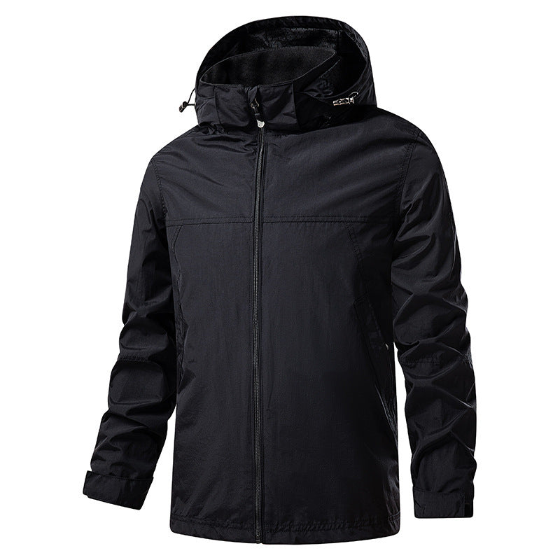 Herren Leichte Outdoorjacke mit verstellbarer Kapuze Nord Taschen 1787797788