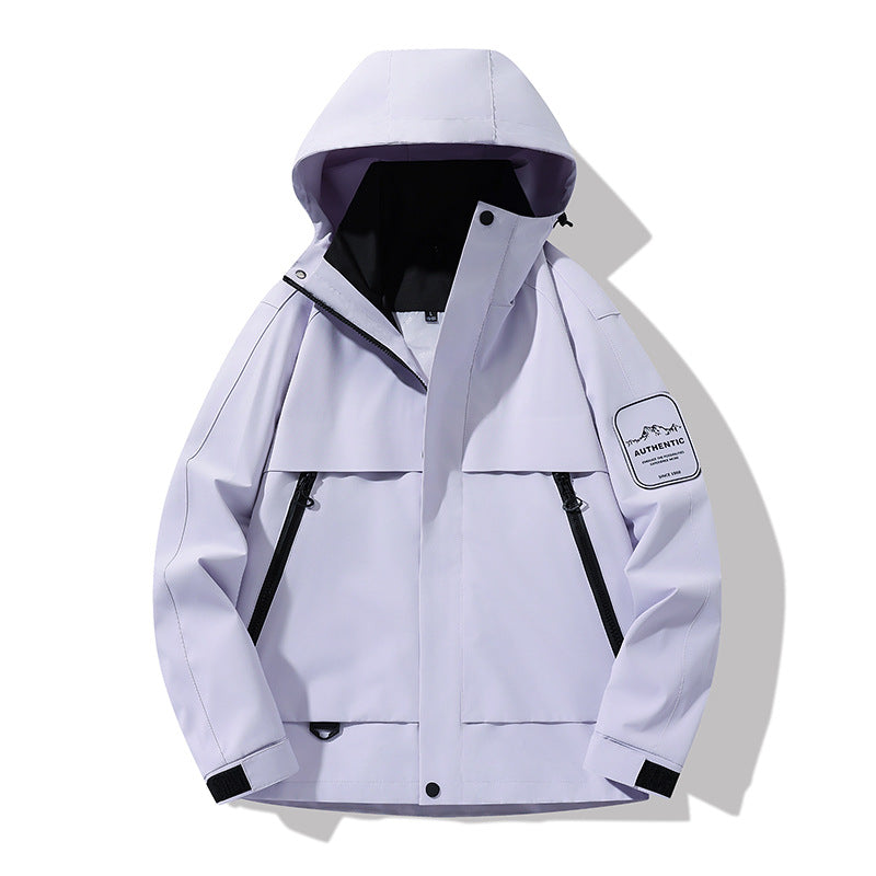 Herren multifunktionale Wasserfeste Softshell-Regenjacke mit abnehmbarer Fleece-Innenjacke Nord Taschen