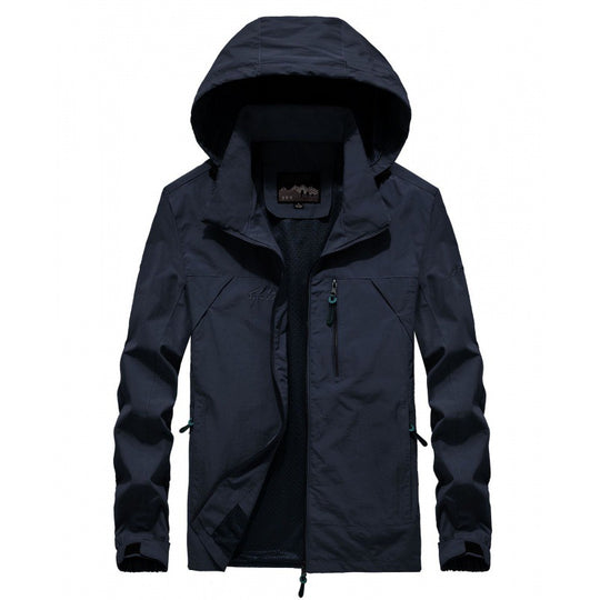 Herren leichte atmungsaktive Softshell-Trekkingjacke mit Kapuze und Mesh-Futter Nord Taschen