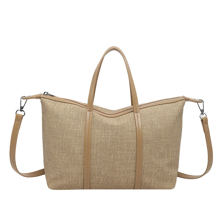 Damen elegante Handtasche aus strukturiertem Material mit verspieltem Anhänger Nord Taschen