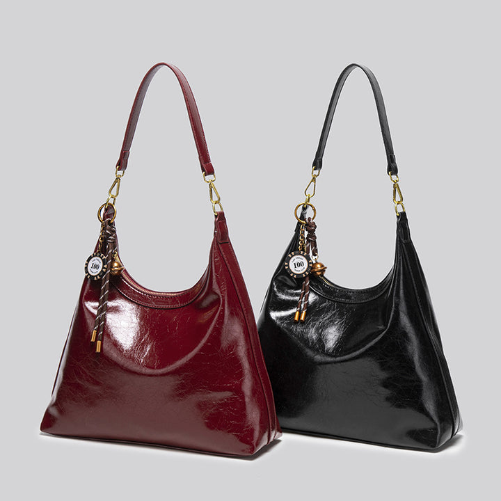 Damen Hobo-Handtasche mit strukturierter Oberfläche und stylishen Akzenten Nord Taschen