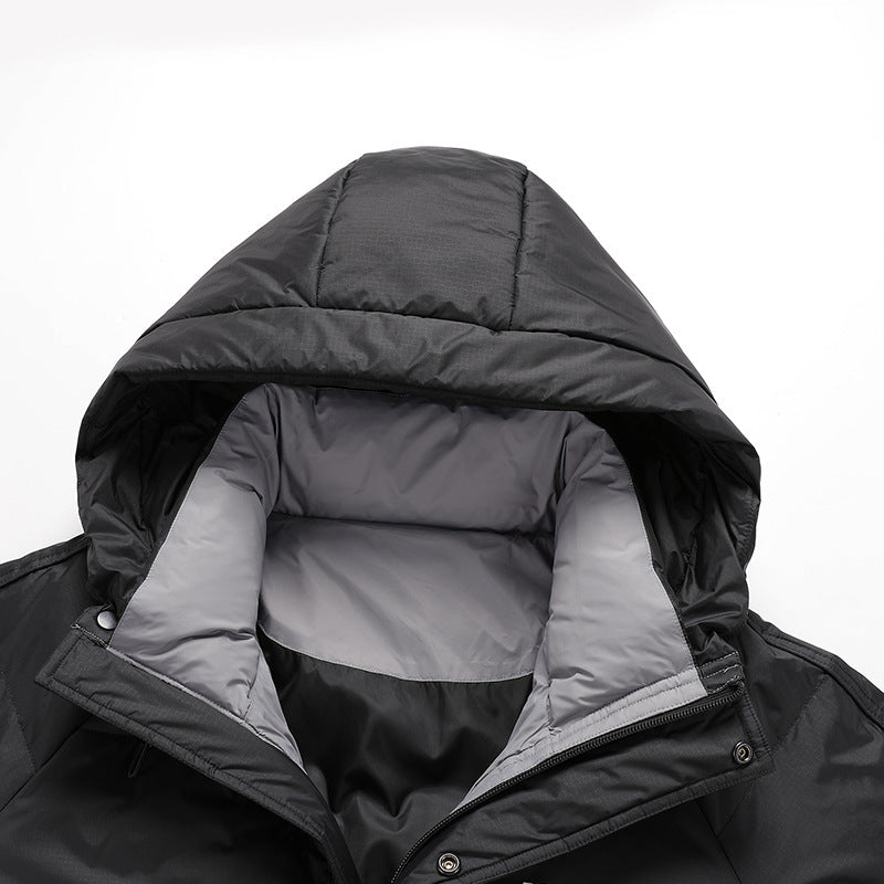 Herren Stepp-Winterjacke mit Kapuze und Thermofutter Nord Taschen
