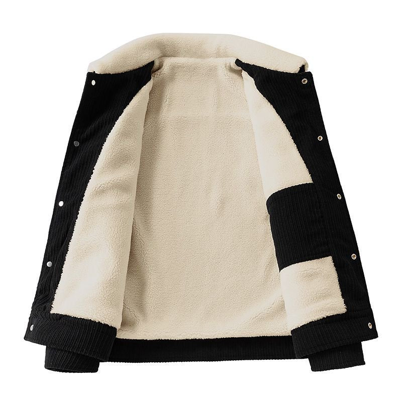 Herren Freizeitjacke mit Teddy-Futter Nord Taschen