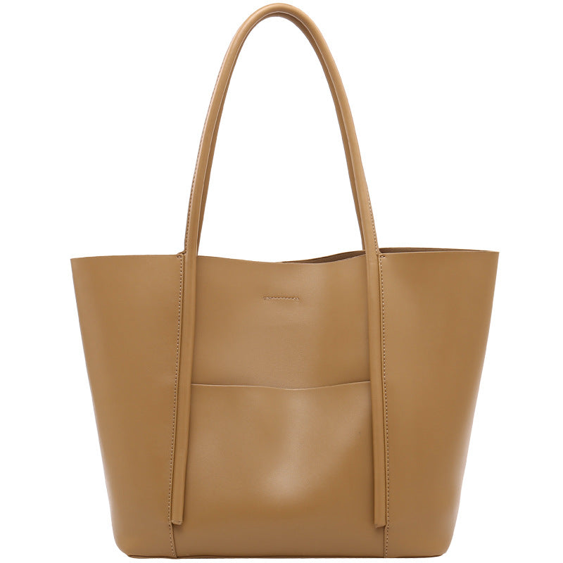 Damen schlichte Ledertasche mit praktischem Innendesign Nord Taschen