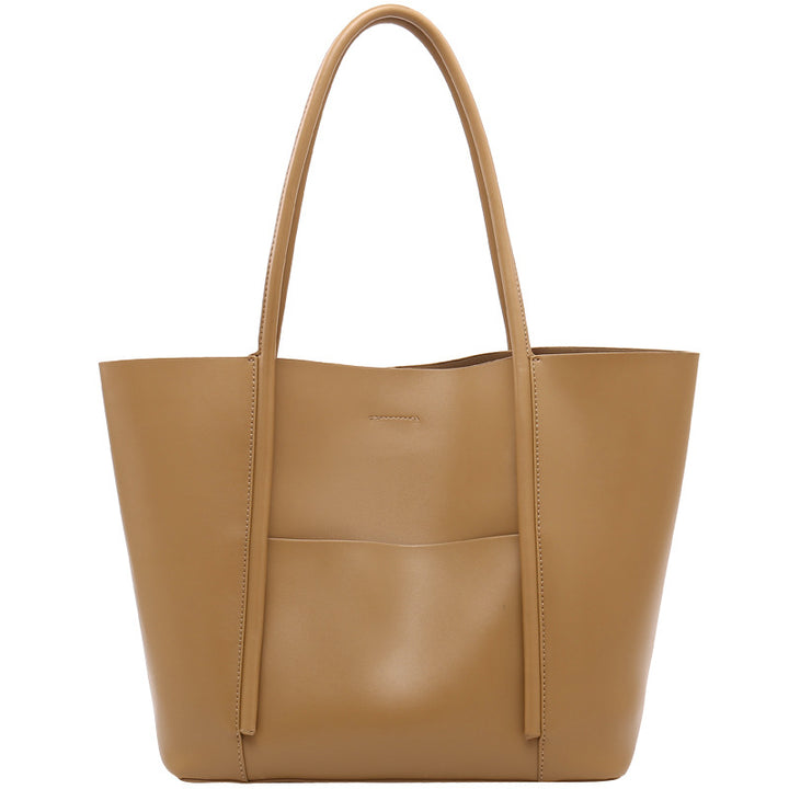Damen schlichte Ledertasche mit praktischem Innendesign Nord Taschen