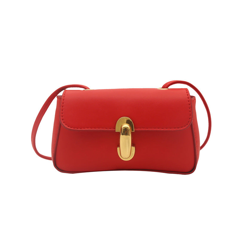 Damen elegante Umhängetasche mit goldenem Verschluss Nord Taschen