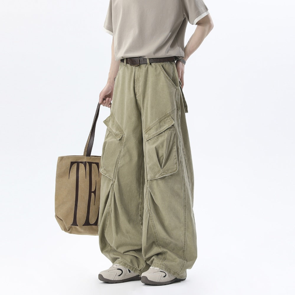 Herren Baggy-Cargo-Hose im Oversize-Schnitt mit großen Klappentaschen Nord Taschen