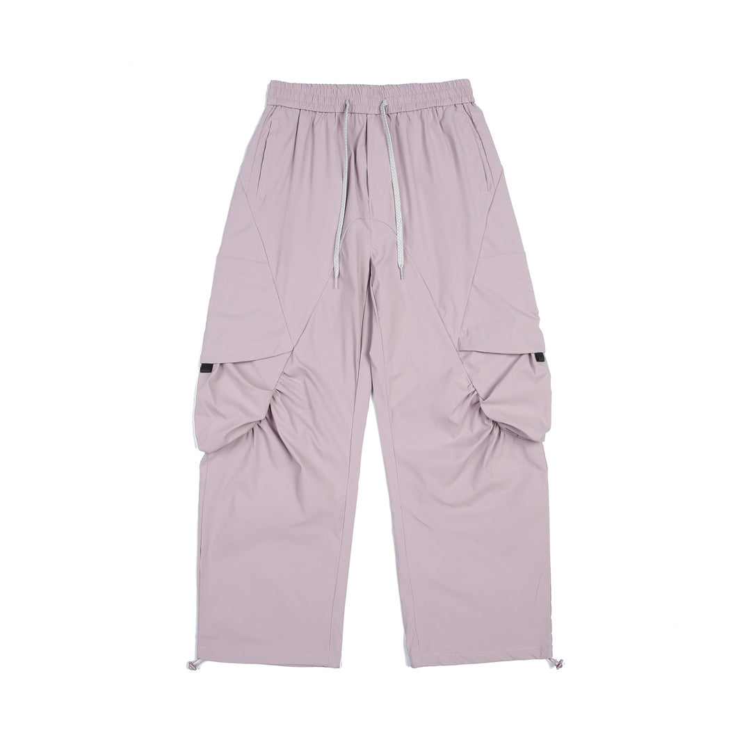 Herren Funktionale Cargo‑Hose im Tech‑Nylon mit elastischem Bund und Kordelzug Nord Taschen
