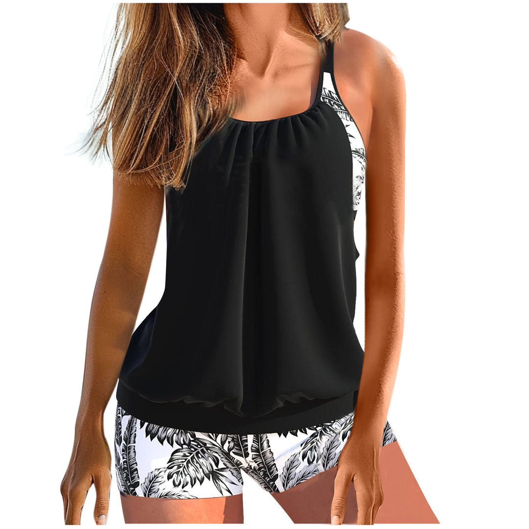 Damen Tankini Set mit Floralen Shorts und Angenehmen Trägern