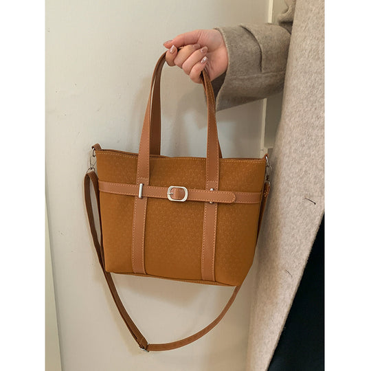 Damen modische Tragetasche mit strukturiertem Design und abnehmbarem Schulterriemen Nord Taschen