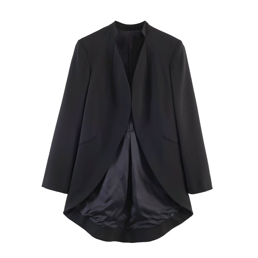 Damen Hochtaillierte elegante Anzughose mit Bügelfalte und geradem Bein Nord Taschen