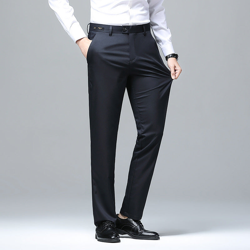 Herren Elegante Business-Chino mit Stretchkomfort und schlankem Bügelsaum Nord Taschen