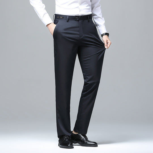 Herren Elegante Business-Chino mit Stretchkomfort und schlankem Bügelsaum Nord Taschen