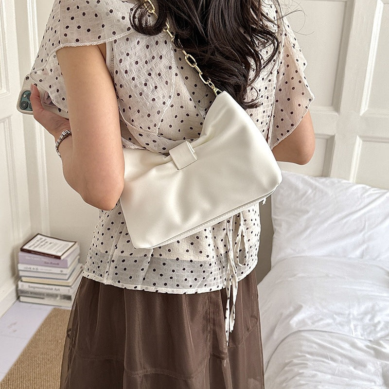 Damen elegante Clutch-Tasche mit edler Schleife Nord Taschen