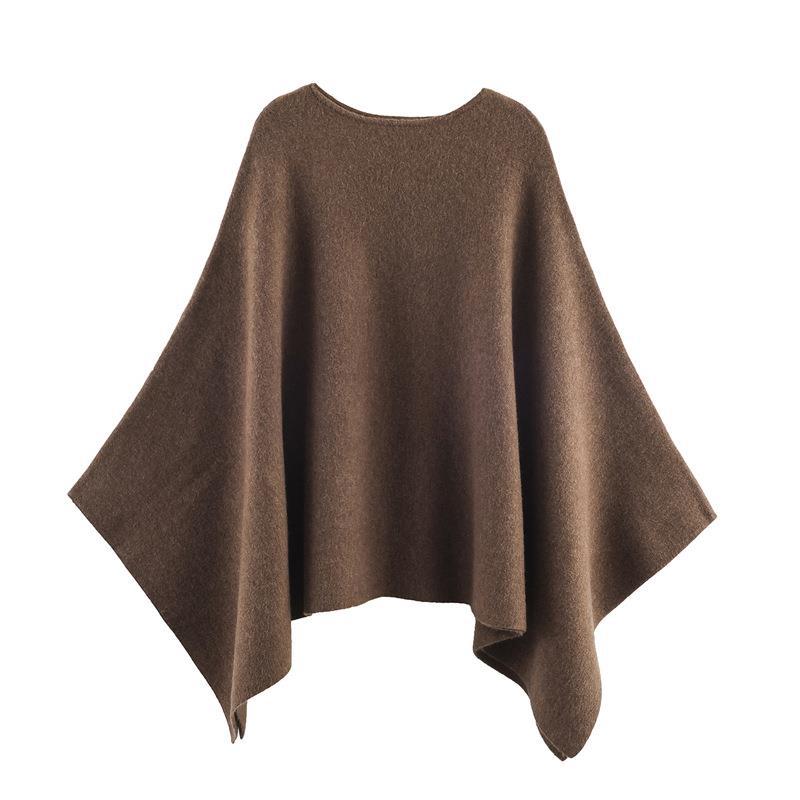 Damen eleganter PONCHO aus hochwertigem Material mit asymmetrischem Schnitt