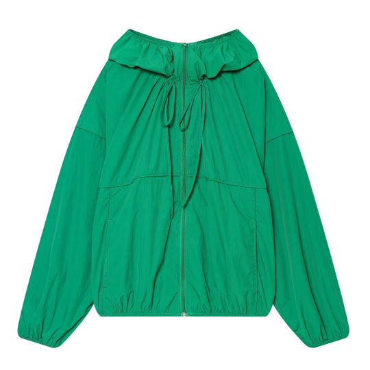Damen Leichte Kapuzenjacke im Oversize‑Look mit Kordelzug und Gummbund Nord Taschen
