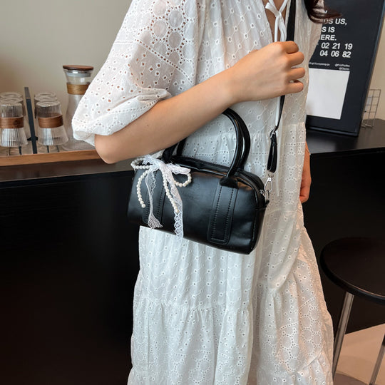 Damen modische Handtasche mit romantischem Spitzenverzierungsdetail Nord Taschen