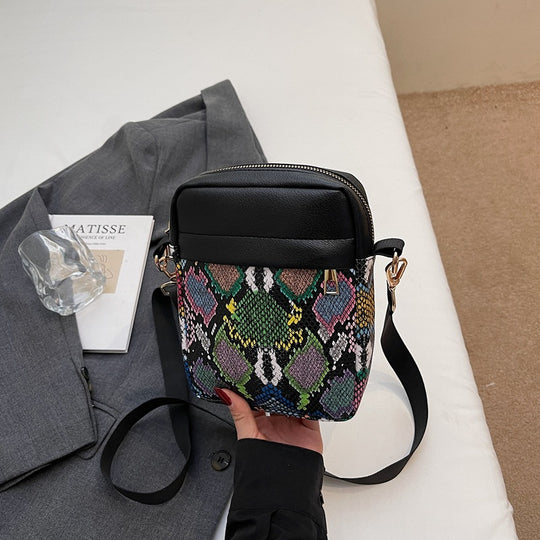 Damen Umhängetasche mit elegantem Leopardenmuster und praktischem Innenraum Nord Taschen