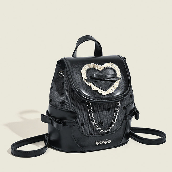 Damen Rucksacktasche mit romantischem Herzmotiv und hochwertigen Details Nord Taschen