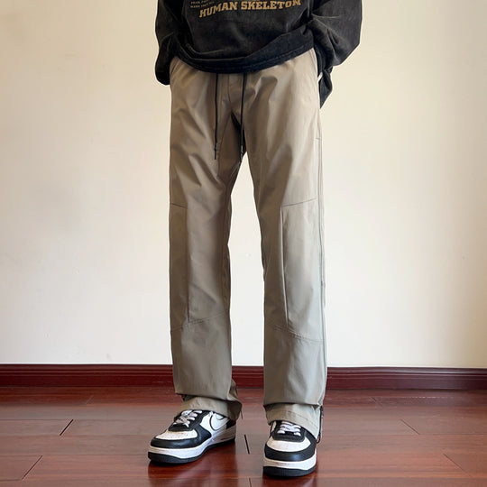 Herren Wasserabweisende Tech-Hose mit geradem Bein, verstärkten Kniepartien & Tunnelzug Nord Taschen