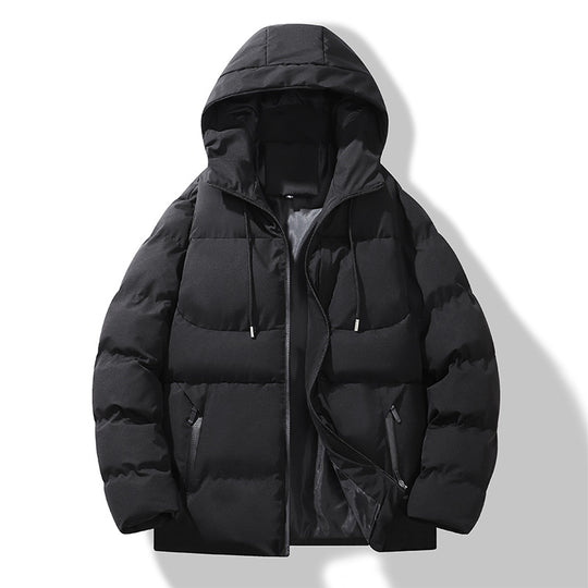 Herren Gepolsterte Steppkapuzenjacke mit Thermofüllung und winddichter Außenhaut Nord Taschen