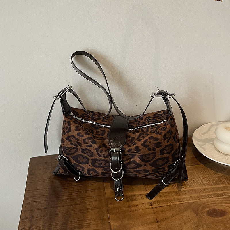 Damen modische Umhängetasche im eleganten Leopardenmotiv Nord Taschen