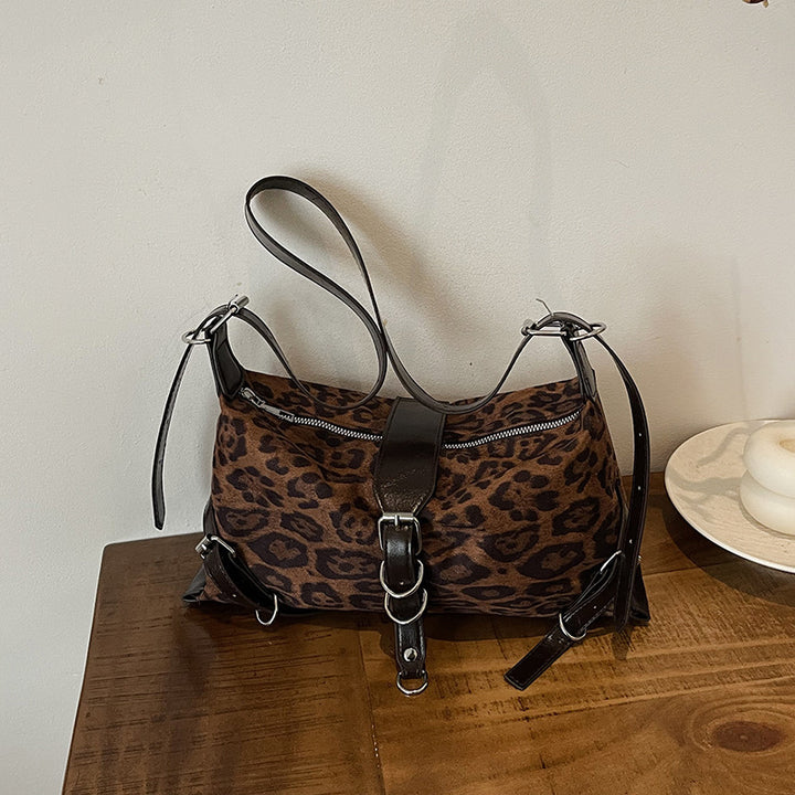 Damen modische Umhängetasche im eleganten Leopardenmotiv Nord Taschen