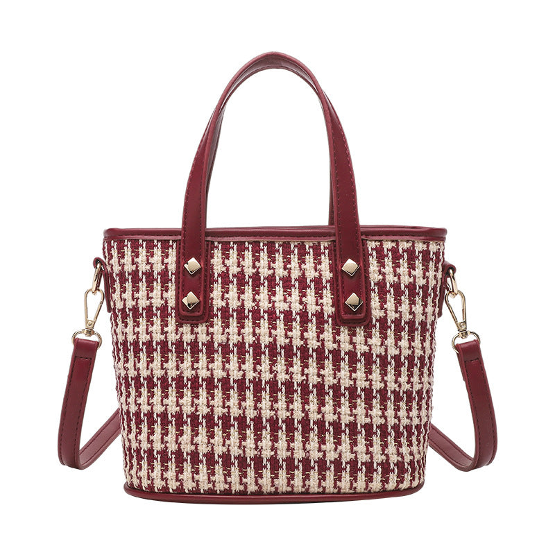 Damen Tote-Tasche mit elegantem Gewebe und stilvollen Akzenten Nord Taschen