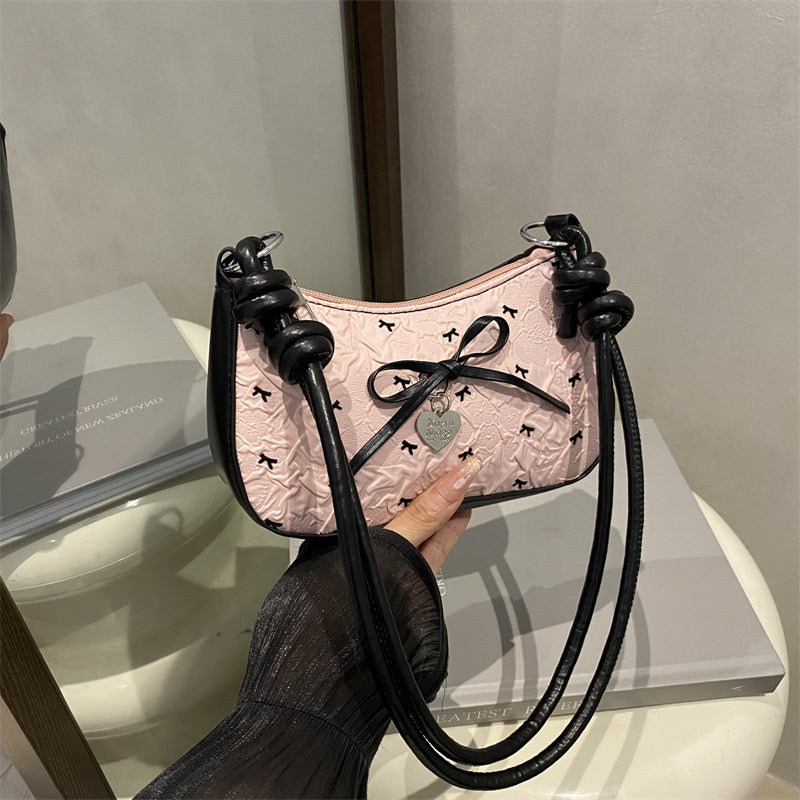 Damen Designer Umhängetasche mit romantischem Schleifendetail Nord Taschen