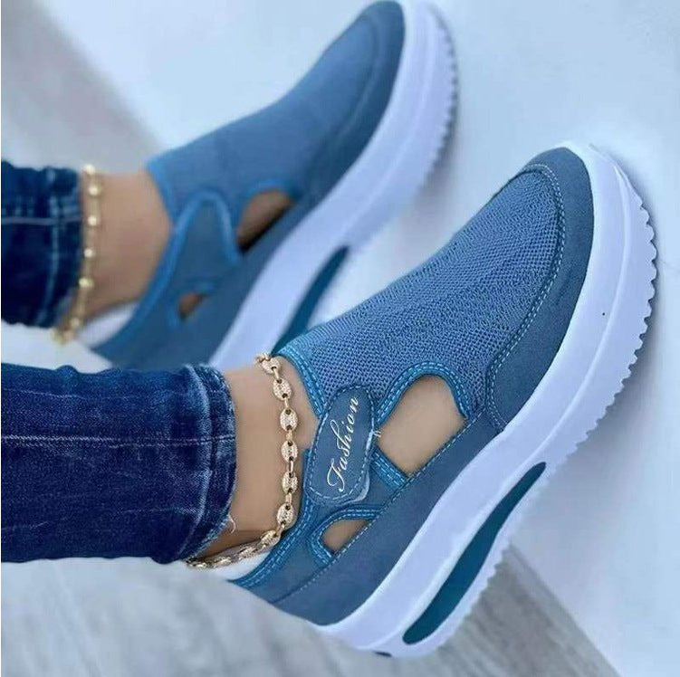 Damen Atmungsaktive Slip-On Freizeitschuhe mit elastischem Einschlupf und rutschfester Sohle Nord Taschen