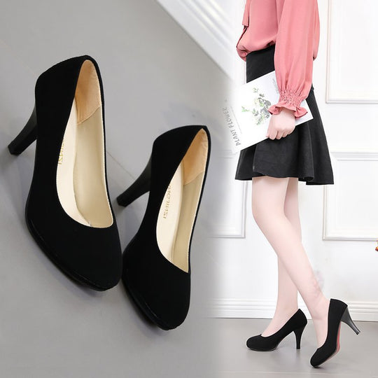 Damen klassische Pumps mit elegantem Blockabsatz und komfortabler Innenpolsterung