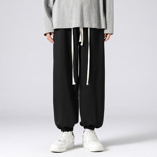 Herren Oversize-Jogginghose mit tiefer Leibhöhe, konischem Bein & extra langen Kordeln Nord Taschen