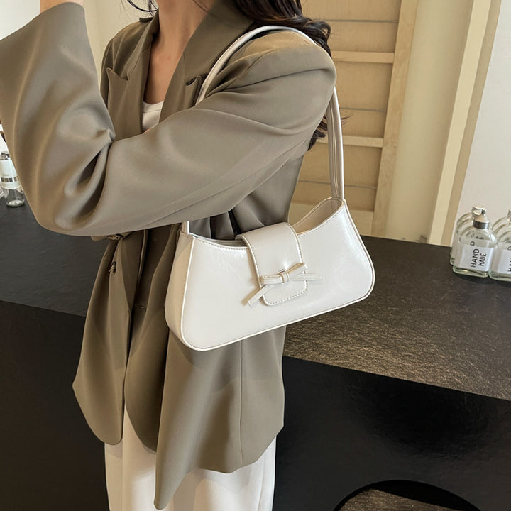 Damen elegante Schultertasche mit schickem Schleifenakzent Nord Taschen